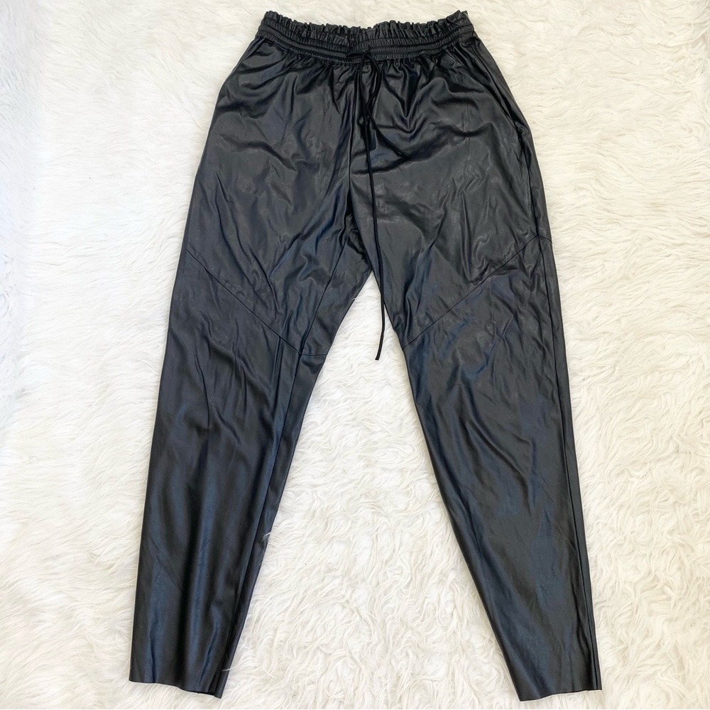 RAMY BROOK Black Faux Leather Samson Pants - Picture 4 of 11